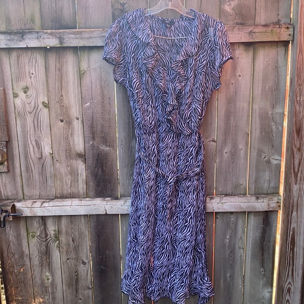 JBS Ruffle sheer dress sz. 12